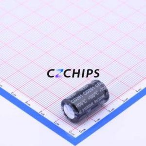 Condensateur électrolytique en aluminium à montage traversant ECR2GLK270MLL125020, montage traversant, D12.5xL20mm 27uF 20% 400V 5mm - Product Image 2