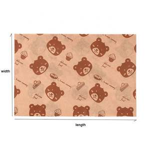 Food Packaging Print American Greaseproof <b>Paper</b> Natural Color Dinner Plate Mat <b>Paper</b> rare Sandwich <b>Wrapping</b> <b>Paper</b> - Product Image 6