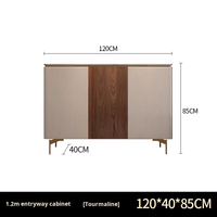 Armoire élégante à 4 portes en chêne massif, fabriquée à la main, moderne, durable, base en métal, meubles de maison, montage facile, chambre à coucher, hôtel, salle à manger