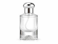 Flacons de parfum en verre transparent de 25 ml, 50 ml, 100 ml avec vaporisateur à pompe argenté, emballage de luxe pour parfum vide