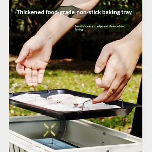 <span class=keywords><strong>Parrilla</strong></span> Portátil Moderna para Barbacoa <span class=keywords><strong>sin</strong></span> <span class=keywords><strong>Humo</strong></span>, Plegable 2 en 1, para Interiores y Exteriores, para Acampar - Product Image 3