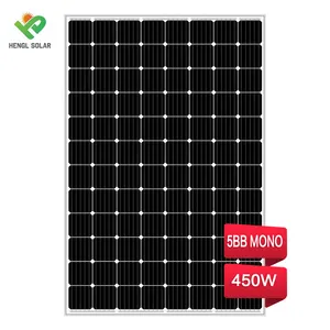 HL太阳能猎豹Hc 72米单半电池panneau太阳能390W 400W 410W太阳能电池板