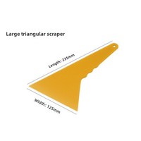 Outils d'emballage : Raclette triangulaire en plastique durable résistante aux hautes températures pour film et verre, idéale pour les fenêtres