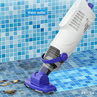 Aspirateur de piscine à forte aspiration, aspirateur portatif et rechargeable avec 60 minutes d'autonomie