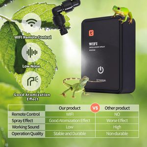 Wifi thông minh bò sát tạo độ ẩm sương mù hệ thống loài bò sát sương phun nước, tự động tạo độ ẩm cho hồ cạn/lưỡng cư/Rừng Nhiệt Đới - Product Image 3