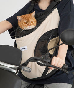 Ransel pembawa hewan peliharaan kucing anjing, tas Tote portabel bahu ganda, bernapas untuk bersepeda, luar ruangan, bersepeda, tamasya, mendaki ukuran besar - Product Image 4