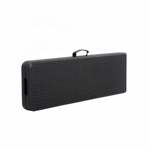 Banco Plegable de Plástico para Jardín, <span class=keywords><strong>Camping</strong></span> o <span class=keywords><strong>Bistro</strong></span>, de 6 Plazas, 180 cm, Color Negro, de Mimbre, Marca Manufacturer - Product Image 3