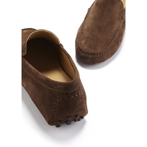 Mocassini da Guida, in Camoscio Marrone - Product Image 5