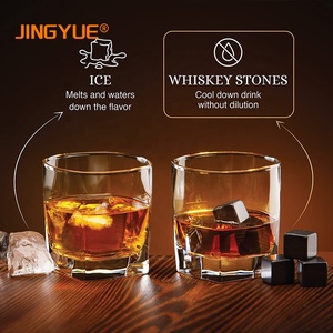 Vente en gros de pierres à <span class=keywords><strong>Whisky</strong></span> 2 verres à l'ancienne en granit, pierres à <span class=keywords><strong>Whisky</strong></span> refroidissantes, ensemble cadeau dans une boîte en bois pour hommes, anniversaire - Product Image 4