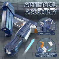 Jouets d'extérieur d'été, pistolet à eau électrique à grande capacité, Desert Eagle, avec lumière