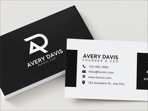 Kartu Nama Bisnis Promosi Hitam Putih Tebal Desain Gratis Kartu Kertas Berlapis MOQ Rendah 100pcs Cetak LOGO Kustom Diskon Besar - Product Image 4