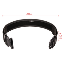 Ceinture tactique multifonctionnelle respirante en nylon avec système MOLLE pour homme, ceinture de chasse rembourrée MOLLE