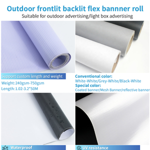 NCF 550gsm 16oz 250dx250d 36x36 Trắng <span class=keywords><strong>PVC</strong></span> tráng sinh thái dung môi quảng cáo Backlit biểu ngữ <span class=keywords><strong>Flex</strong></span> Chất liệu cuộn - Product Image 3