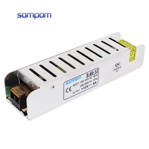 New design high Quality 12V10A Power Supply 60w Switch Power Supply for home slim power with 24 months warranty