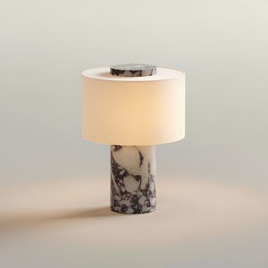 Lampe de <span class=keywords><strong>table</strong></span> portable rechargeable à LED dimmable pour hôtel et restaurant, avec fonction tactile, en tissu de luxe, marbre et pierre, sans fil - Product Image 1
