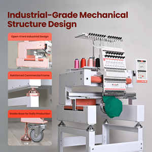<span class=keywords><strong>Macchina</strong></span> da Ricamo Commerciale PooLin EOV con 15 Aghi, Design Compatto per Piccole Attività, <span class=keywords><strong>Macchina</strong></span> da Ricamo a Testa Singola - Product Image 4