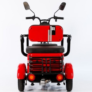 รถสามล้อไฟฟ้าสำหรับผู้สูงอายุราคาประหยัด แบบเปิดประทุน 4 ที่นั่ง แบตเตอรี่ตะกั่วกรด มอเตอร์ไร้แปรงถ่าน 500 วัตต์ ความเร็ว 30-50 กม./ชม. - Product Image 5
