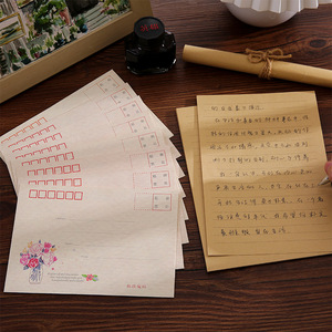 Ensemble d'enveloppes et de papier à lettres épais style vintage 'Linguage des fleurs', pour courrier postal de qualité supérieure, cadeau pour <span class=keywords><strong>la</strong></span> Saint-Valentin et anniversaire - Product Image 4