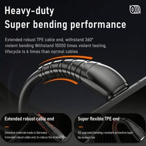 Wire Charging Type C Charging <b>Cable</b> USB C V8 3A Fast Charging <b>Cable</b> - Product Image 4