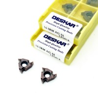 DESKAR 16ERM1.0ISO/AG60/14W 16IRM1.0ISO/AG60/14W LF6018 Plaquette de filetage indexable en carbure pour machine-outil CNC