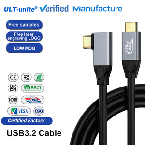 Câble USB Type C ULT-unite en gros, charge rapide, 3 m, angle droit, 240 W, ultra-court, USB Type C vers USB Type C, 50 cm - Product Image 1