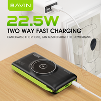 Havin prix de gros logo personnalisé Portable affichage Led QC3.0 22.5w charge rapide 20000mah batterie externe avec chargeur sans fil PC067