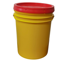 맞춤형- 원형 20kg 합성소금 버킷 해양 수족관 리프 산호 어항/뚜껑 손잡이 포함 - Product Image 3