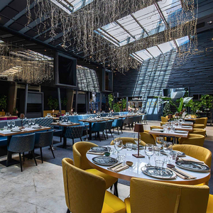 Mesa y Sillas de Comedor de Terciopelo Comerciales de Lujo, <span class=keywords><strong>Muebles</strong></span> Modernos para Restaurantes, para Banquetes de Hotel y Soluciones para Proyectos Comerciales - Product Image 5