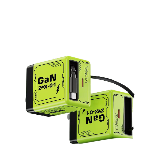 Scalable 25W GaN PD Fast Charger Retractable Wall Plug Type-C Cable 2 USB Ports 5V/3A Eco-Friendly for Phones & Tablets