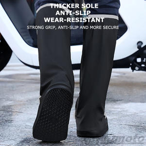 Cubrezapatos Impermeables para Motocicleta, Antideslizantes, para Botas Altas, para Hombre y Mujer, PVC Grueso y Resistente para Conducir - Product Image 3