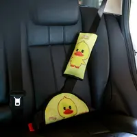 Moda özel Logo neopren peluş emniyet kemeri omuz Pad yumuşak bebek koruyucu araba koltuğu kemeri kayış kapağı