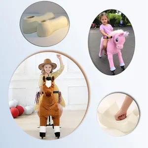 Wholesale business kids stuffed ride on toy animals in different features, 4 wheels kids' bike in different animal styles