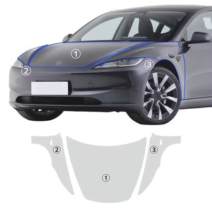 Adatto per Tesla modello 3 Highland 2024-Up Pre-taglio antigraffio autoreggente <span class=keywords><strong>trasparente</strong></span> <span class=keywords><strong>pellicola</strong></span> <span class=keywords><strong>protettiva</strong></span> in TPU PPF per tutte le parti - Product Image 3