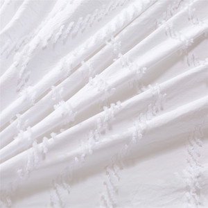 Clip Dây Tufted Duvet Bao Gồm Set Cho Vua Kích Thước Giường Sợi Nhỏ Bộ Đồ Giường <span class=keywords><strong>Comforter</strong></span> Bìa Set Rửa Sạch Bộ Đồ Giường Bông Bộ - Product Image 4