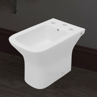 Ensemble WC et bidet deux pièces sans bride, siphon en S 250 mm, trois trous, couvercle de siège UF, céramique, vente en gros Argentine