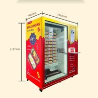 Distributeur automatique de nourriture chaude, distributeur automatique de restauration rapide, distributeur automatique de pizzas mobile, nourriture instantanée avec micro-ondes