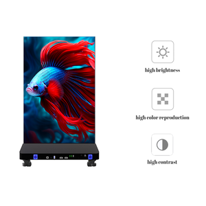 شاشة عرض LED داخلية ملونة بالكامل، لافتة رقمية بمقاسات 1.25 مم و1.5 مم و1.86 مم و2.5 مم، شاشة LED قابلة للطي قائمة بذاتها - Product Image 6