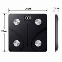 Balance connectée intelligente avec logo personnalisé, 180 kg, précision 50 g, balance de salle de bain numérique, vente en gros d'usine, certifiée UKCA