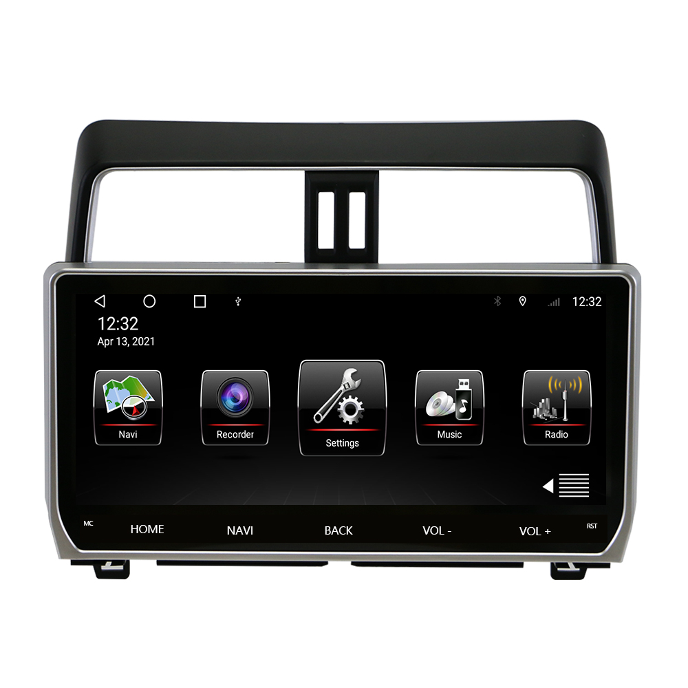 Автомобильный DVD-плеер на Android, мультимедийный плеер 10,1 дюйма для Toyota Land Cruiser Prado 150 2018-2022, автомобильное радио, стерео, 4G DSP Carplay