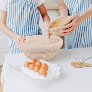 Bol à pâte en plastique couvre fouet hollandais pour pain au levain avec couvercle papier d'épreuvage sans Banneton - Product Image 3