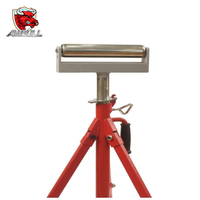 Support en acier Ambull Factory, réglable en hauteur de 27,6 à 52 pouces, capacité de charge de 2500 livres, support à roulettes robuste pour tuyaux et planches en bois