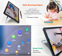 Tablette PC Android 4K pour enfants 8+128 Go avec écran tactile, moniteur graphique, stylet à pression 8192 niveaux, USB, pour artistes, dessin et conception