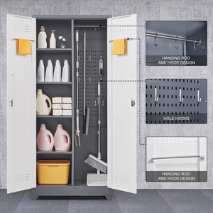 <span class=keywords><strong>Armadio</strong></span> in Acciaio Personalizzato a 2 Ante per Stoccaggio Attrezzi di Pulizia, <span class=keywords><strong>Armadio</strong></span> per Garage - Product Image 4