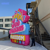 Panneau d'affichage d'activité gonflable de 5m de haut, signe de mur de lettre gonflable de haute qualité pour l'affichage d'événement de publicité carrée