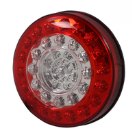 Luz Trasera LED Redonda de 24v para Camión y Remolque, Lámpara Trasera de 4 Pulgadas