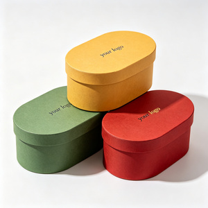 Caja <span class=keywords><strong>de</strong></span> Papel Rígida Ovalada Ecológica con Tapa, Caja <span class=keywords><strong>de</strong></span> Regalo Personalizada para Joyería, Alimentos, Dulces, Venta <span class=keywords><strong>al</strong></span> por Mayor <span class=keywords><strong>de</strong></span> Fábrica, OEM - Product Image 1