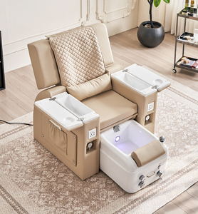 Sillón de Pedicura Multifuncional de Lujo para Salón de Uñas, con Spa para Pies, Reclinable, Ajustable, Eléctrico y con Masaje - Product Image 1