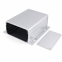 Boîtier en aluminium extrudé 96*39mm à ailettes latérales, corps plat, 4 emplacements de montage, boîtier coulissant pour PCB, longueur personnalisable, boîte de contrôle IP54