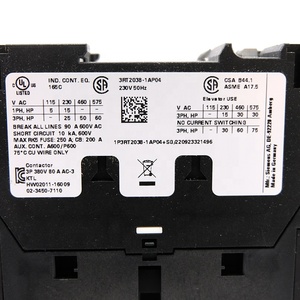 Contacteur de puissance, contrôleur programmable, disjoncteur de circuit de moteur industriel, 3RT2038-1AP04 - Product Image 1