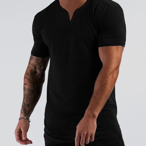 Camiseta Deportiva de Verano para Hombre, Cuello Redondo, Color Personalizado, Poliéster/Algodón, Manga Corta, Estilo Casual Urbano, Transpirable, Antiarrugas - Product Image 4